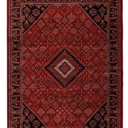 Κλασικό χαλί Afgan 306A D.RED BLACK Royal Carpet - 133 x 190 cm