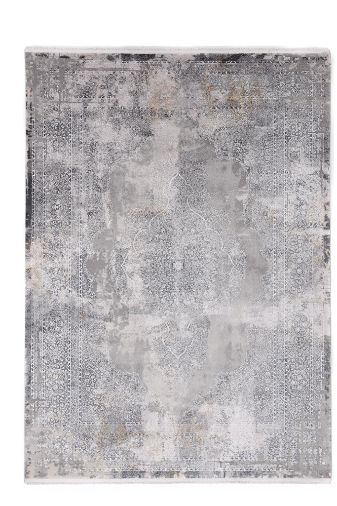Χαλί Διαδρόμου Bamboo Silk 5988C L. Grey Anthracite Royal Carpet 80Χ150