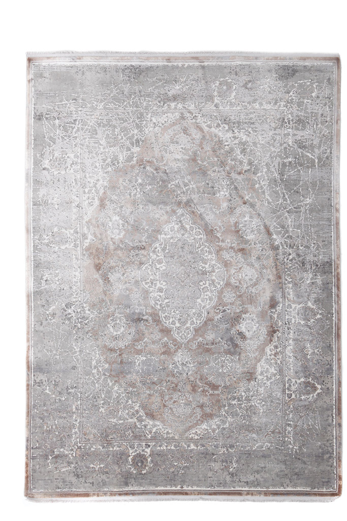 Χαλί ΔΙαδρόμου Bamboo Silk 5991A L. Grey D. Beige Royal Carpet 80Χ150