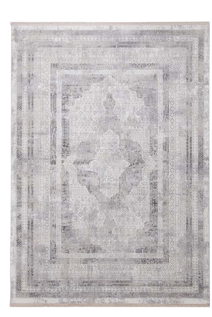 Μοντέρνο Χαλί Infinity Σαλονιού 5915A White Grey Royal Carpet 140 cm x 200 cm