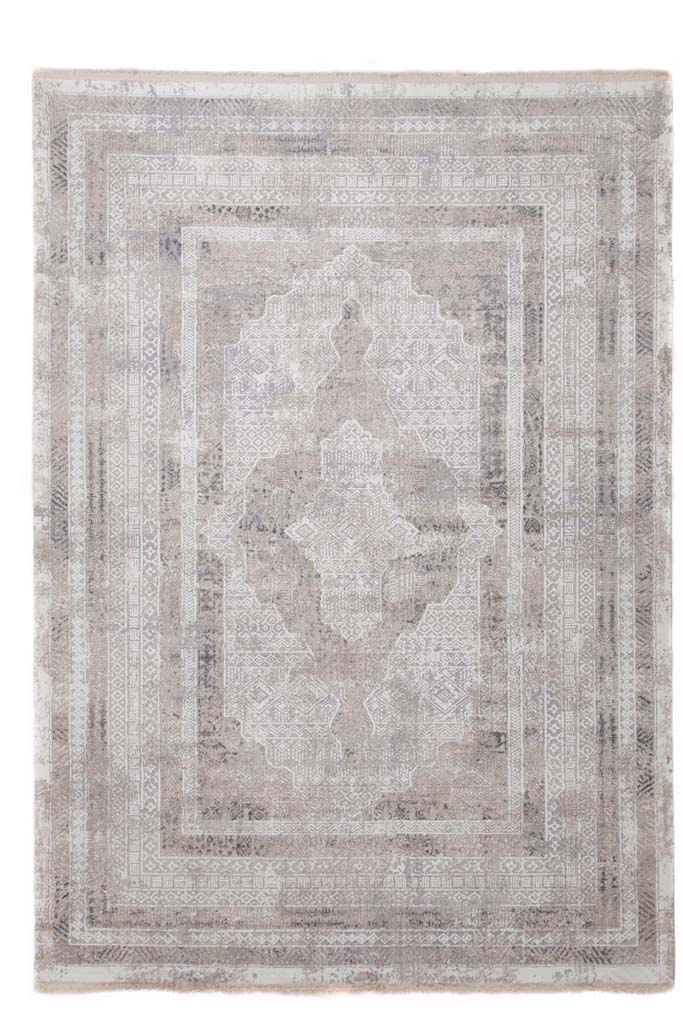 Μοντέρνο Χαλί Σαλονιού Royal Carpet Infinity 5915B Grey White 140 cm x 200 cm
