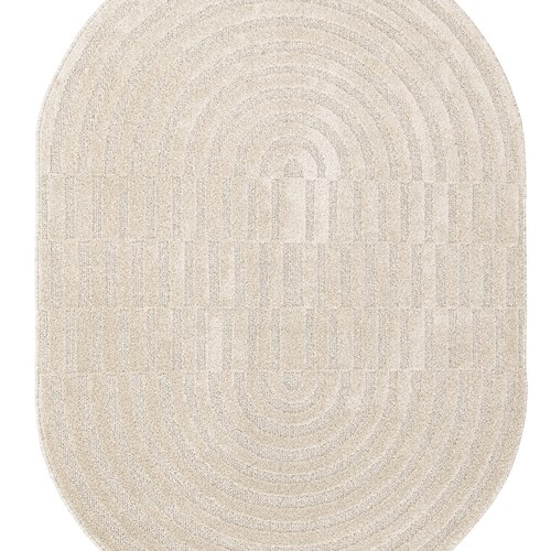 Οβάλ Χαλί Jazz 2972A WHITE Royal Carpet - 160 x 230 cm