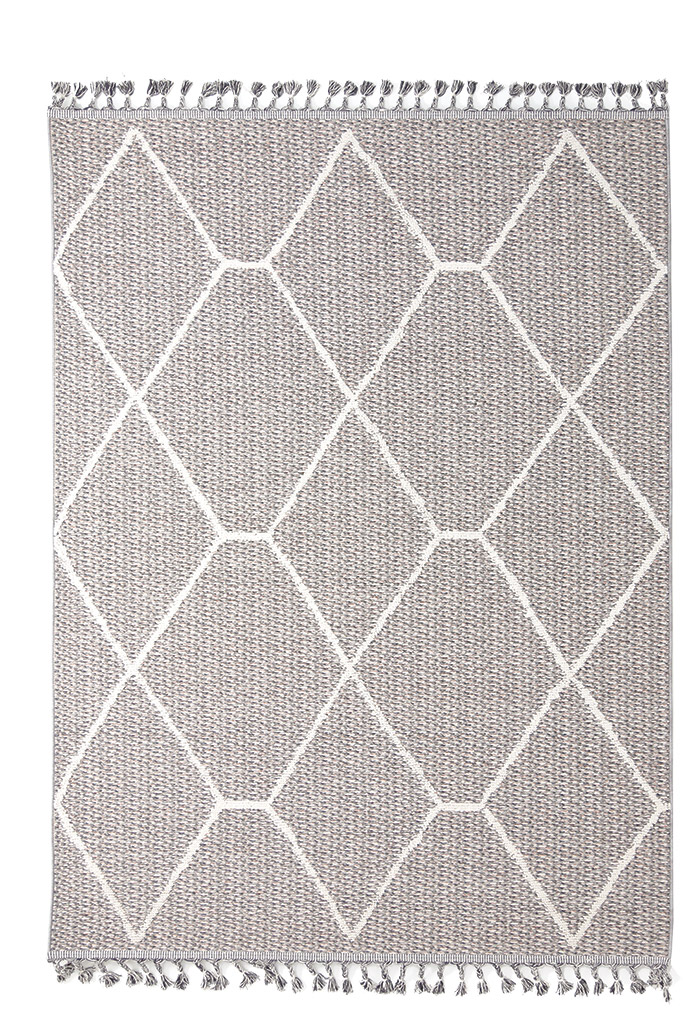 Χαλί Σαλονιού Lonq 0.67X1.40 - 7436A Ivory/D.Grey Royal Carpet