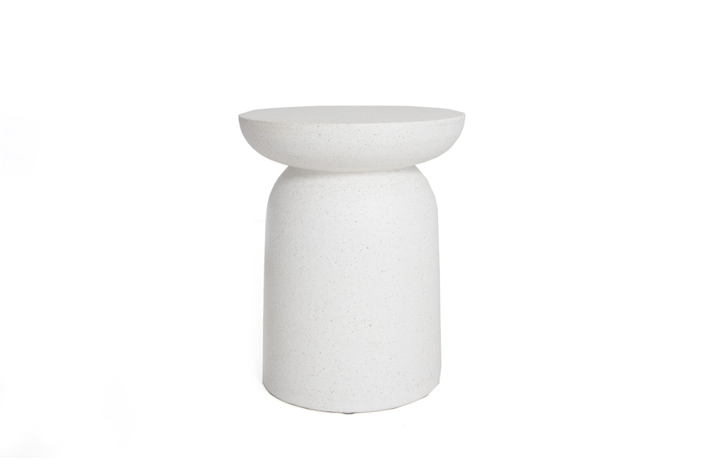 Σκαμπό Rieti Terazzo White (35x35x45) Soulworks