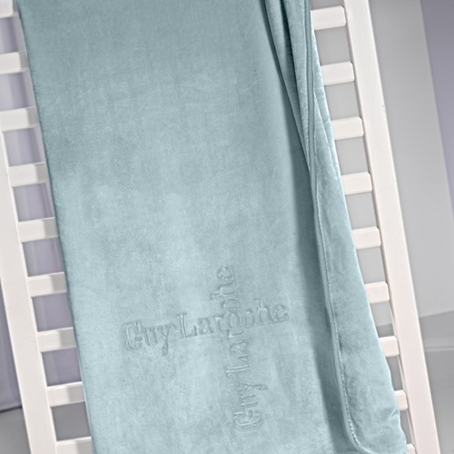 Κουβέρτα Κούνιας Guy Laroche Logo Indigo110x140