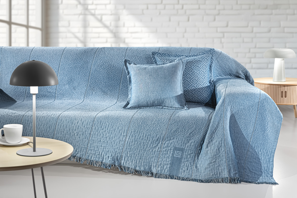 Ριχτάρι Τετραθεσίου Guy Laroche Soho Denim 180Χ350