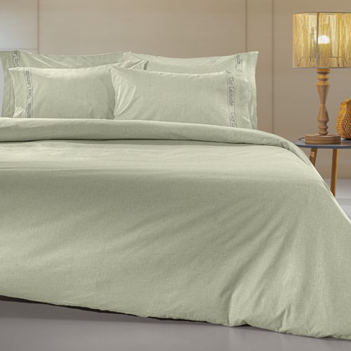 Σεντόνι Ημίδιπλο Guy Laroche Color Plus με λάστιχο 120X200+32 Khaki