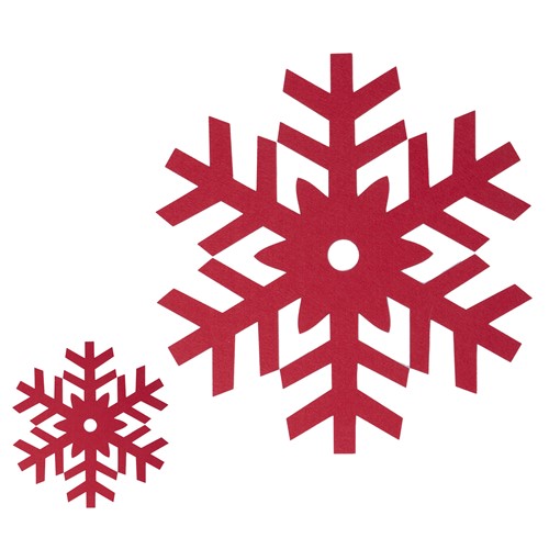 Χριστουγεννιάτικο Σουπλά Nef-Nef (2τμχ) Felt Snow Flake Red