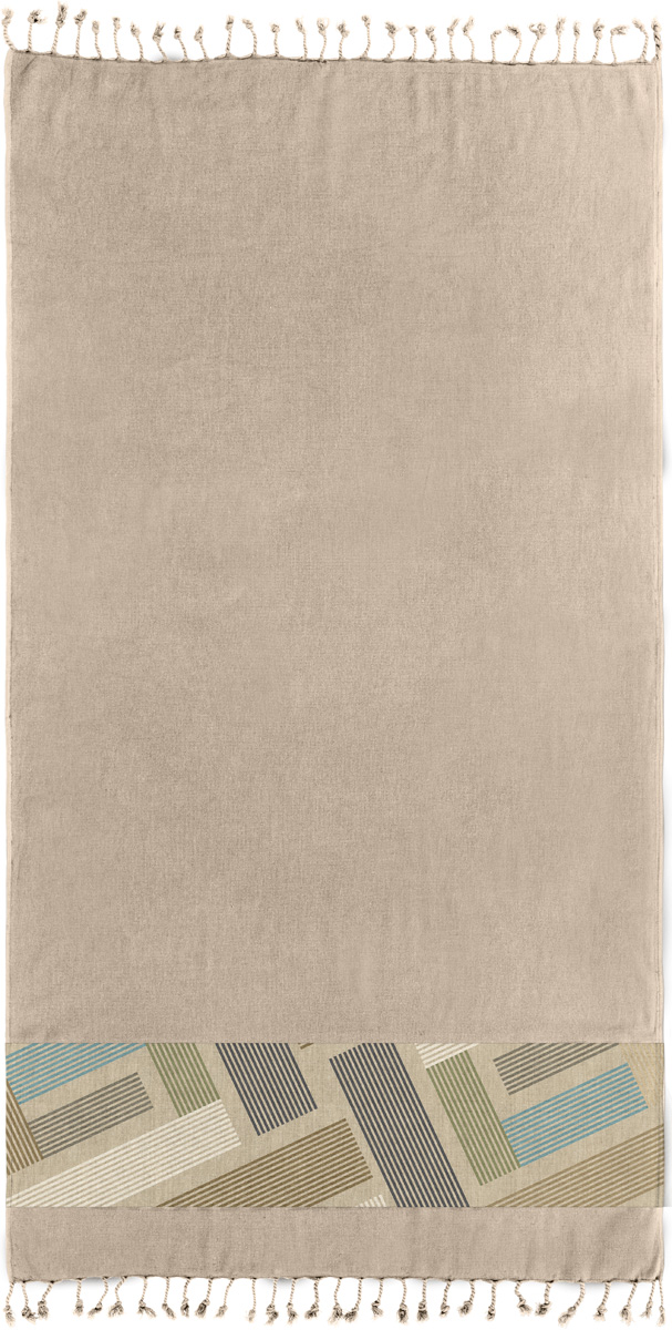 Πετσέτα Θαλάσσης Guy Laroche Pestemal 26 Beige 90x170 
