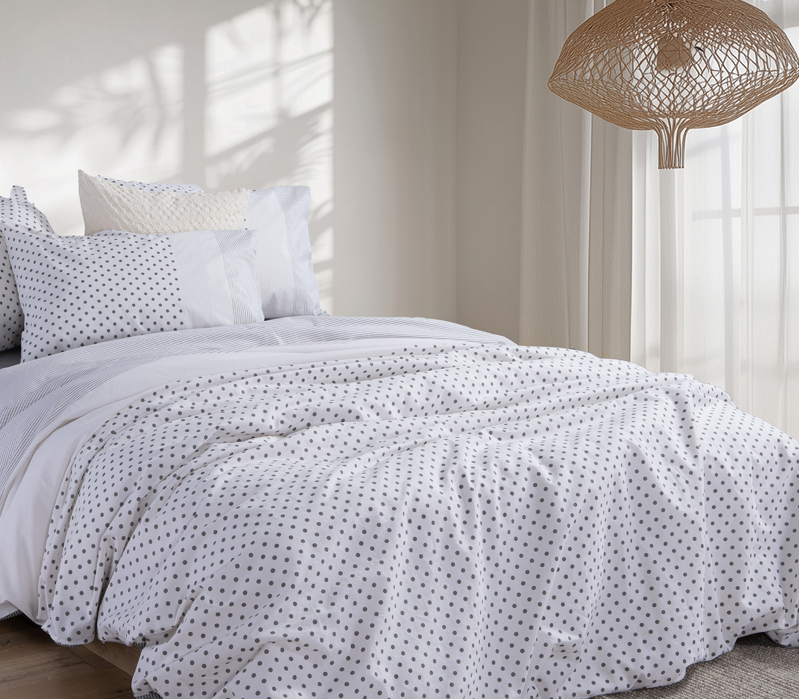 Σεντόνια King Size Nef-Nef Homeware Donter Grey (με λάστιχο)