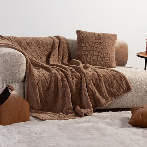 Ριχτάρι Πολυθρόνας Nef-Nef Homeware Mentor 130x180 Mocca