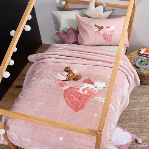 Παιδική Κουβέρτα Μονή Nef-Nef Princess At Home 160x220 Pink