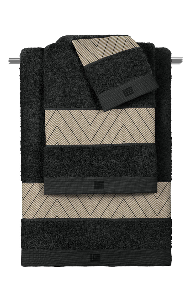 Σετ Πετσέτες Guy Laroche Canyon Natural/Black (3τμχ)   