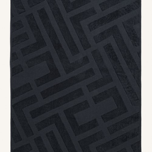 Πετσέτα Θαλάσσης Fresh Feel & Touch Black (90X180)