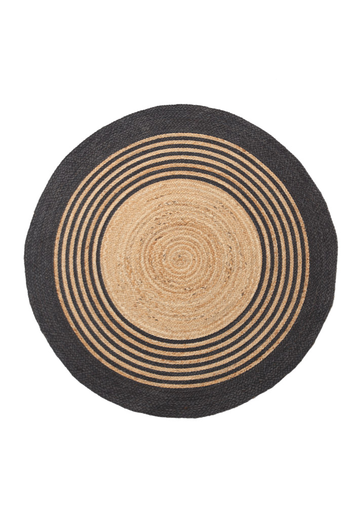 Ψάθινο Χαλί Royal Carpet Sombrero 484 530 Black 160X160