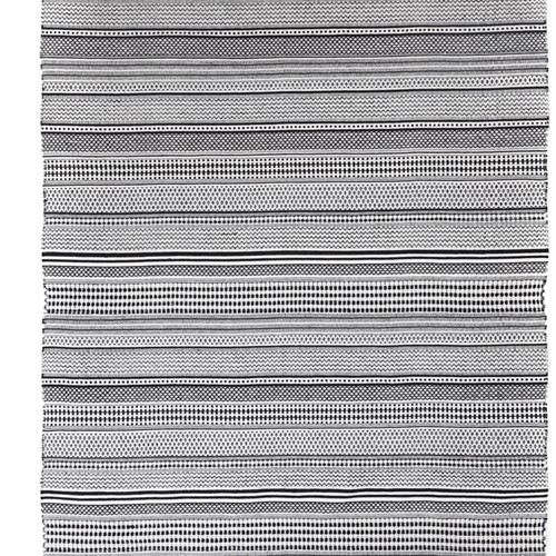 Χαλι Royal Carpet Urban Cotton Kilim Samaira Black White -  070x140 cm 
