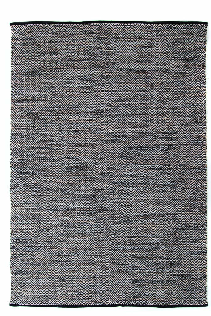 Χαλι Σαλονιού Royal Carpet Urban Cotton Kilim Venza Black 130Χ190