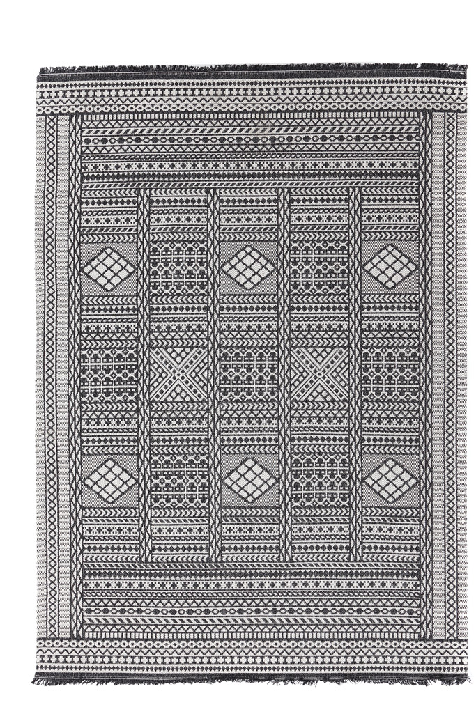 Βαμβακερό Χαλί Royal Carpet Casa Cotton 22094 Black -  157x230 cm 