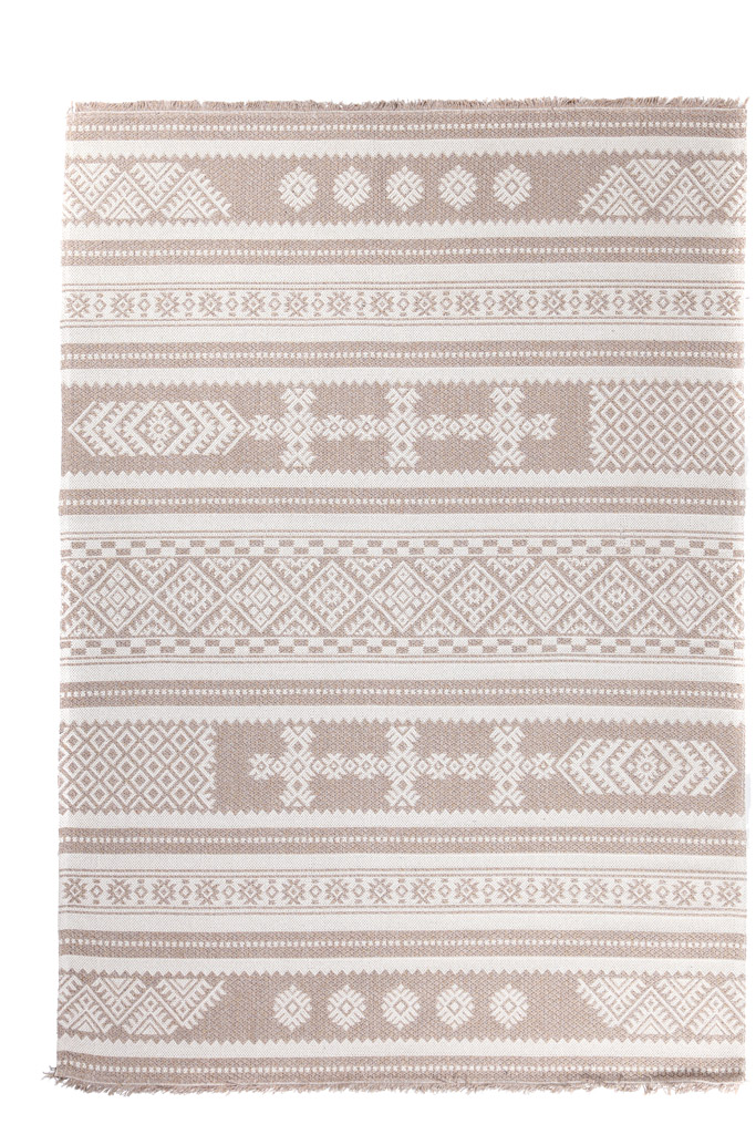 Βαμβακερό Χαλί Casa Cotton 22095 Beige -  067x200 cm Royal Carpet