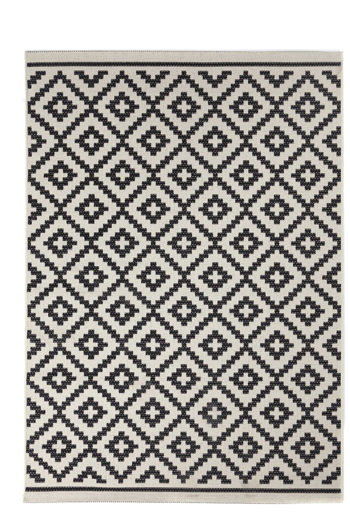 Χαλί Ψάθινο Royal Carpet 140Χ200 Flox 721W Black 