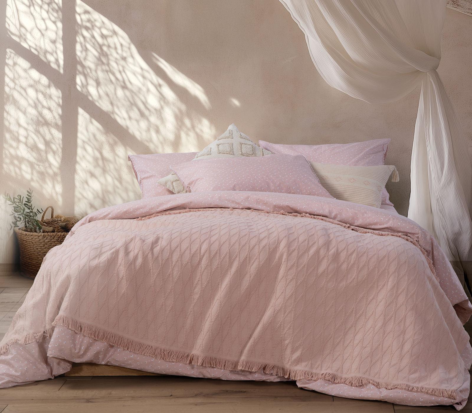 Κουβέρτα Υπέρδιπλη Nef-Nef Homeware Outlast 230X240 Pink