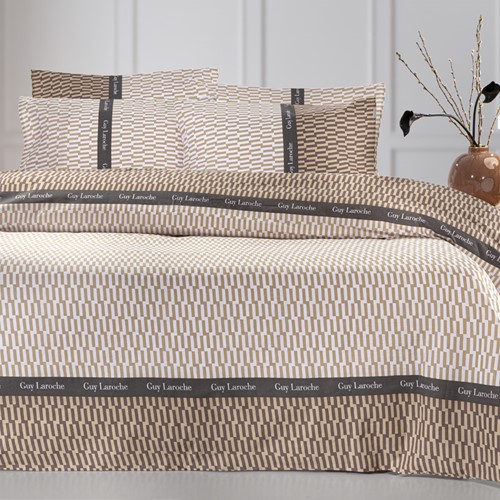 Σεντόνια Ημίδιπλα Guy Laroche (Σετ) Status Beige 180X265