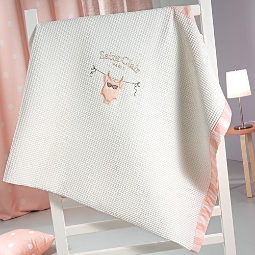Κουβέρτα Πικέ Κούνιας Saint Clair Audrey 110Χ150
