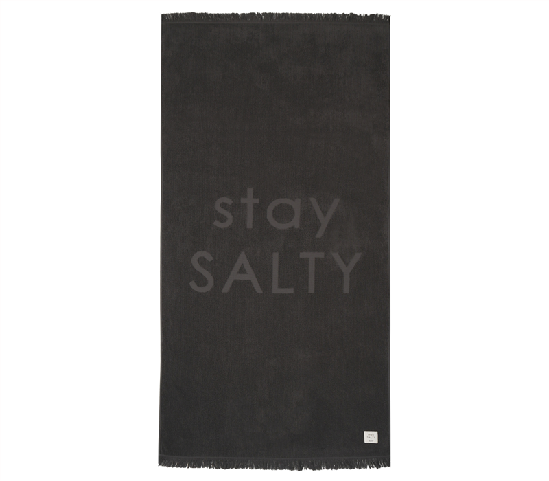 Πετσέτα Θαλάσσης Nef-Nef Homeware Stay Salty 90x170 Black 