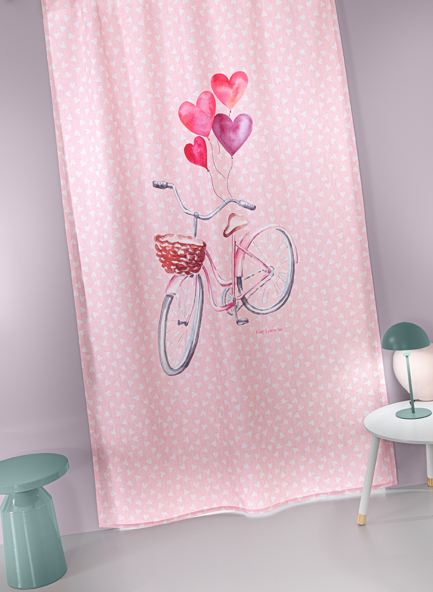 Κουρτίνα Guy Laroche Amore Pink 150Χ270