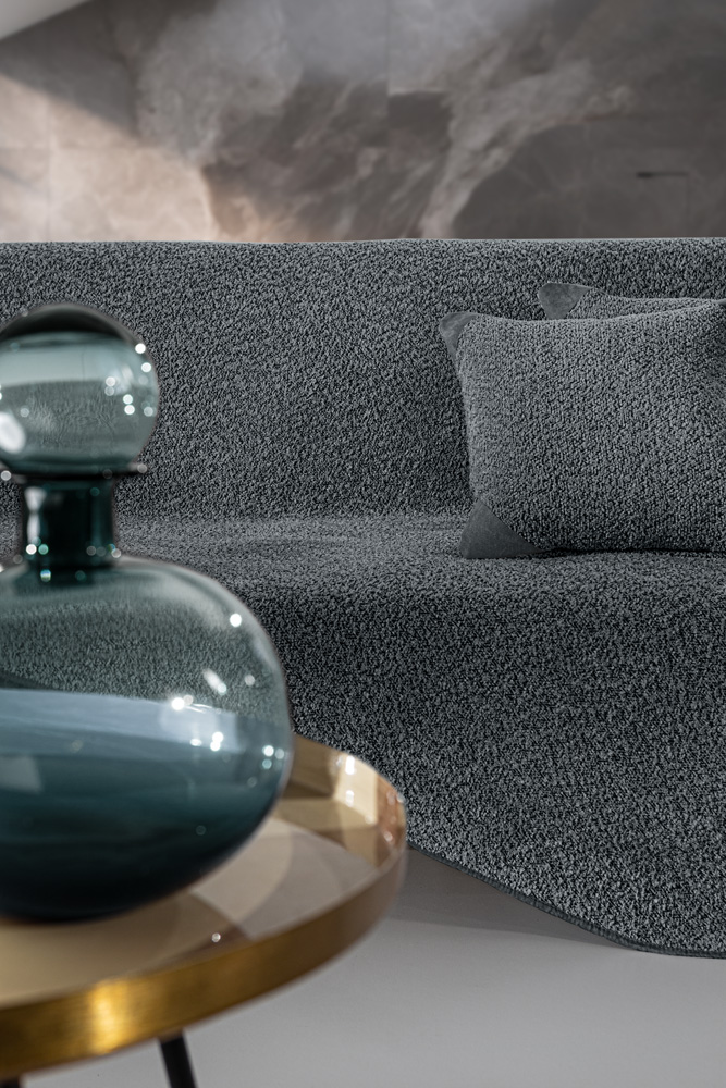Ριχτάρι Πολυθρόνας Guy Laroche Lama Anthracite 170x150 
