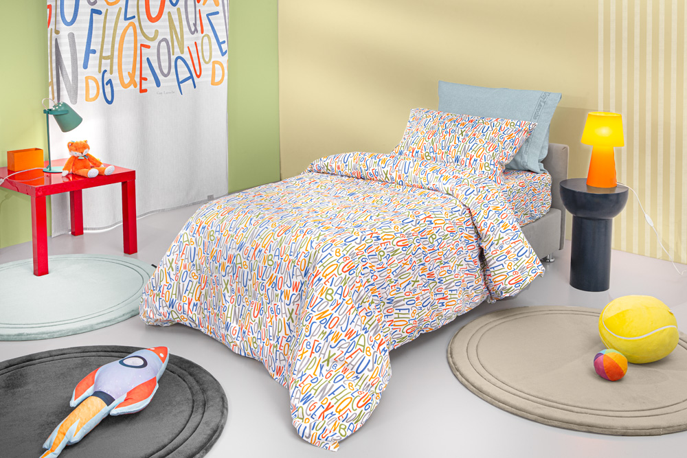 Παιδικά Σεντόνια Guy Laroche (Σετ) Letters Multi 160x250 