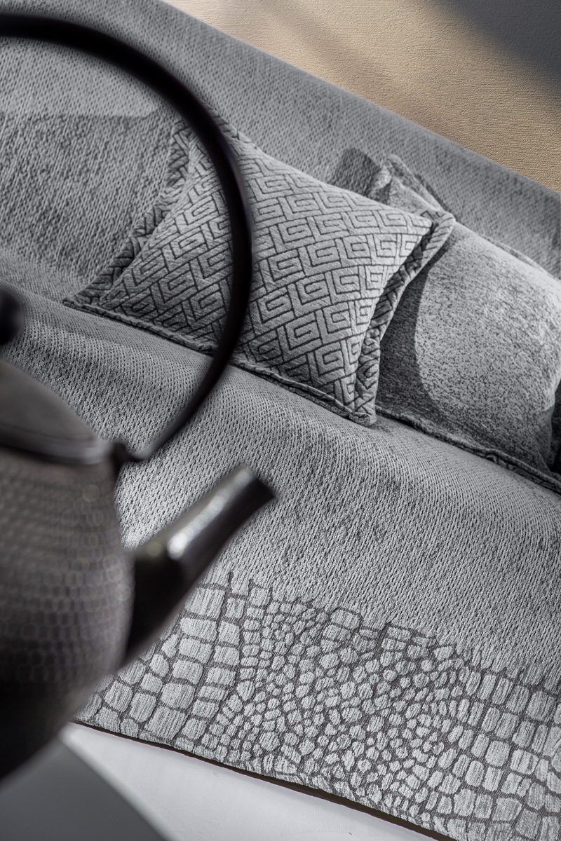  Ριχτάρι Διθέσιου Καναπέ Guy Laroche Opium 180X250 Silver
