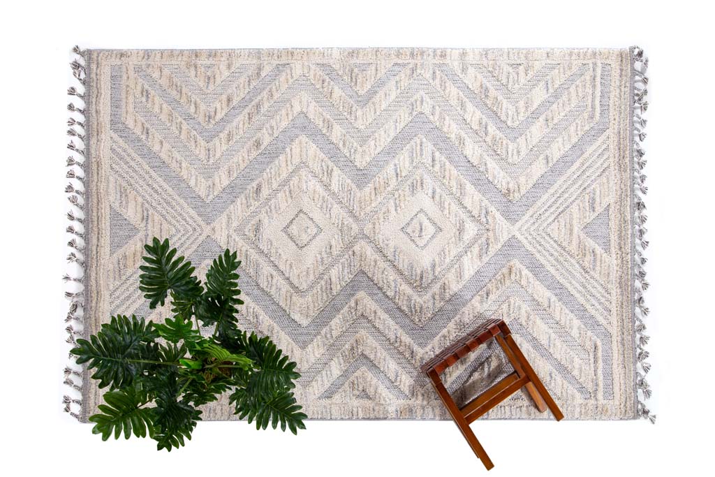 Xαλί Σαλονιού La Casa 723A White L. Grey Royal Carpet 200Χ250