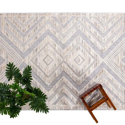 Xαλί Σαλονιού La Casa 723A White L. Grey Royal Carpet 200Χ250