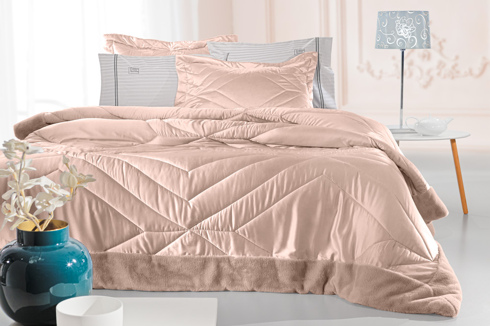 Πάπλωμα Yπέρδιπλο Guy Laroche Columbia Old Pinky 250x240