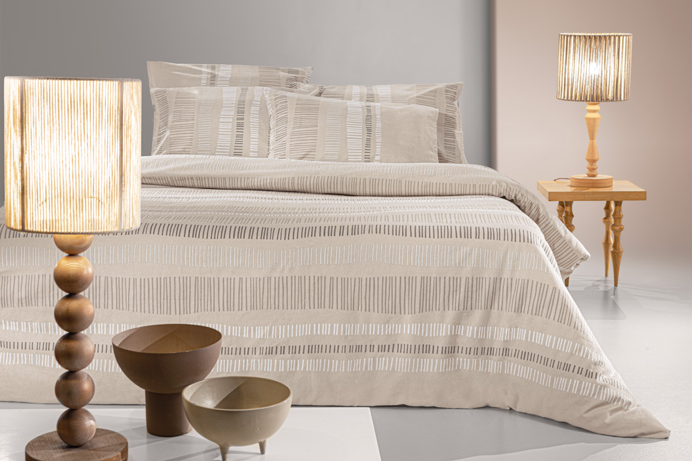 Σεντόνια Υπέρδιπλα Guy Laroche (Σετ) Φανέλα Nuvola Taupe 240X265