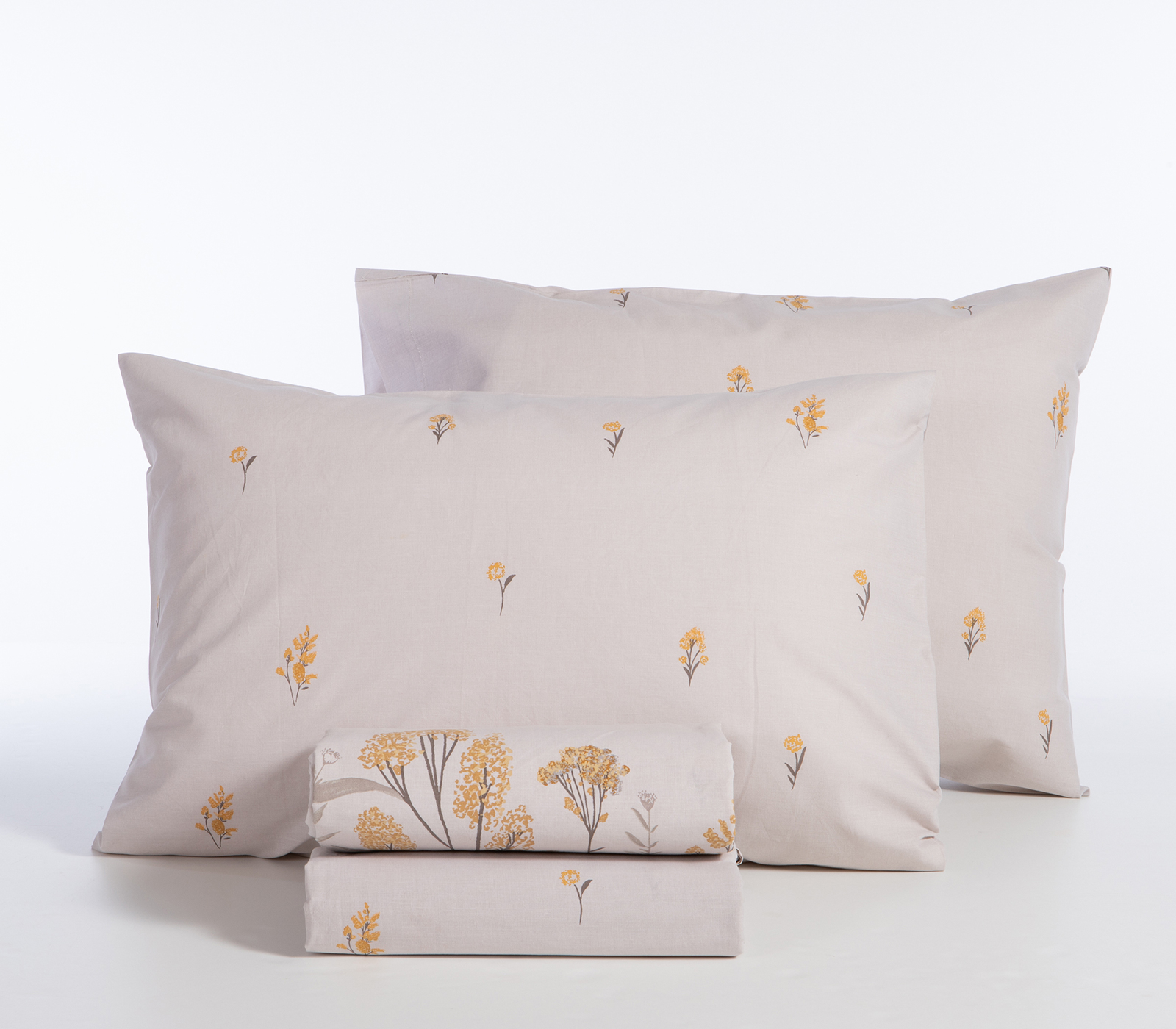 Σεντόνια King Size Nef-Nef Homeware (Σετ) με λάστιχο Fragesca 270X270 Grey