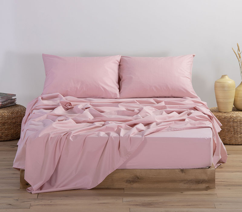 Σεντόνι King Size Nef-Nef Με Λάστιχο Basic 180X200+35 Pink