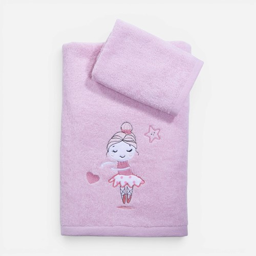 Βρεφικές Πετσέτες Nef-Nef Homeware Σετ 2τεμ. Ballerine World Lilac