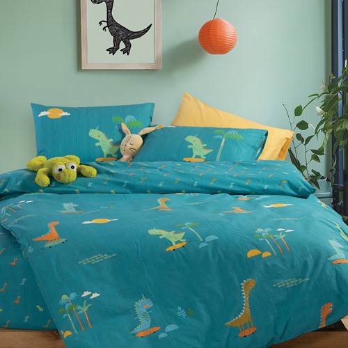 ΠΑΙΔΙΚΑ ΣΕΤ ΣΕΝΤΟΝΙΑ ΜΟΝΑ DINOS ON WHEELS 170Χ260 NEF-NEF HOMEWARE