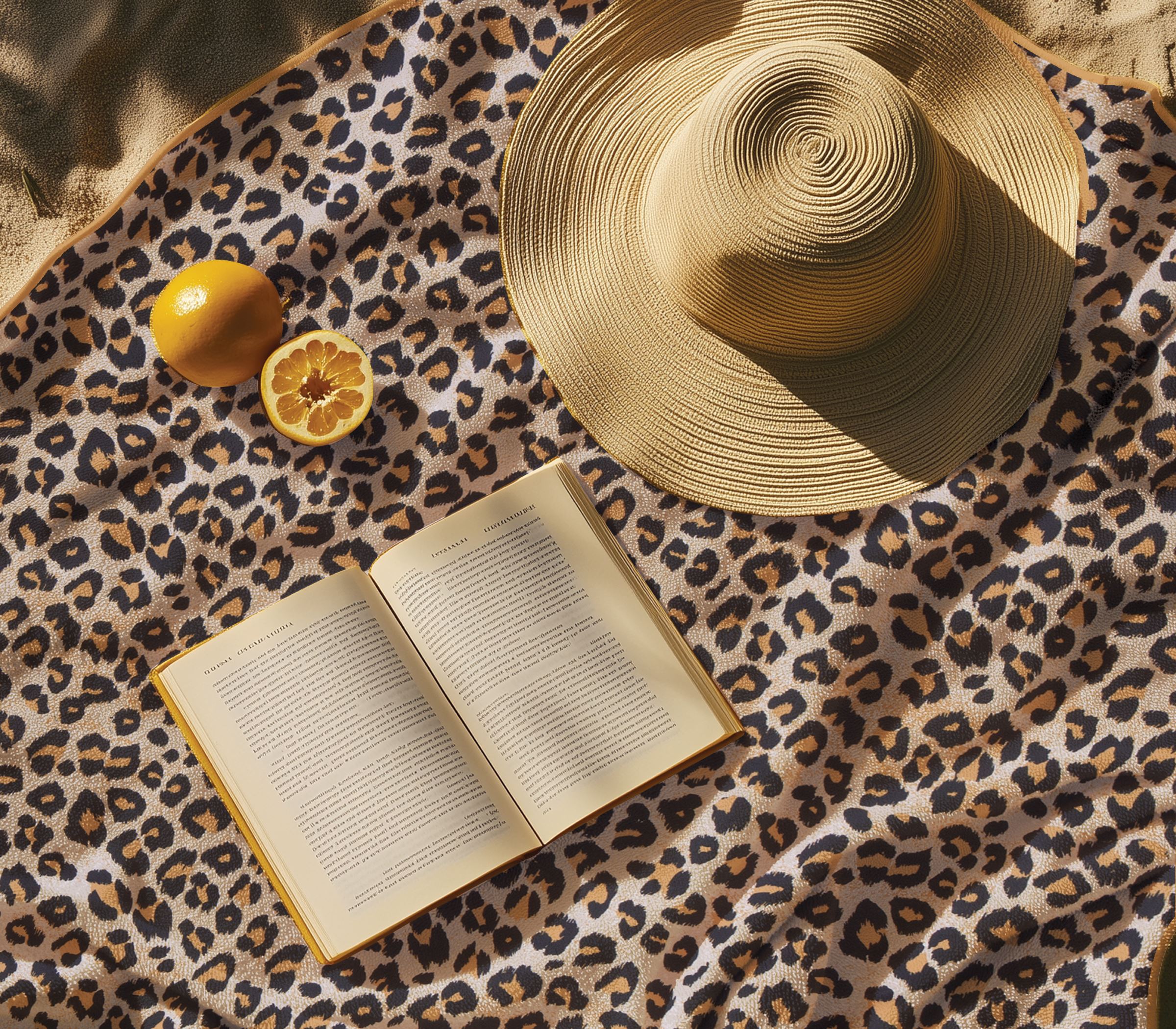 Πετσέτα θαλάσσης Nef-Nef Homeware Cheetah 80x160 Brown