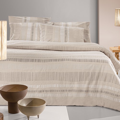 Σεντόνια Υπέρδιπλα Guy Laroche (Σετ) Φανέλα Nuvola Taupe 165X200+35 με λάστιχο