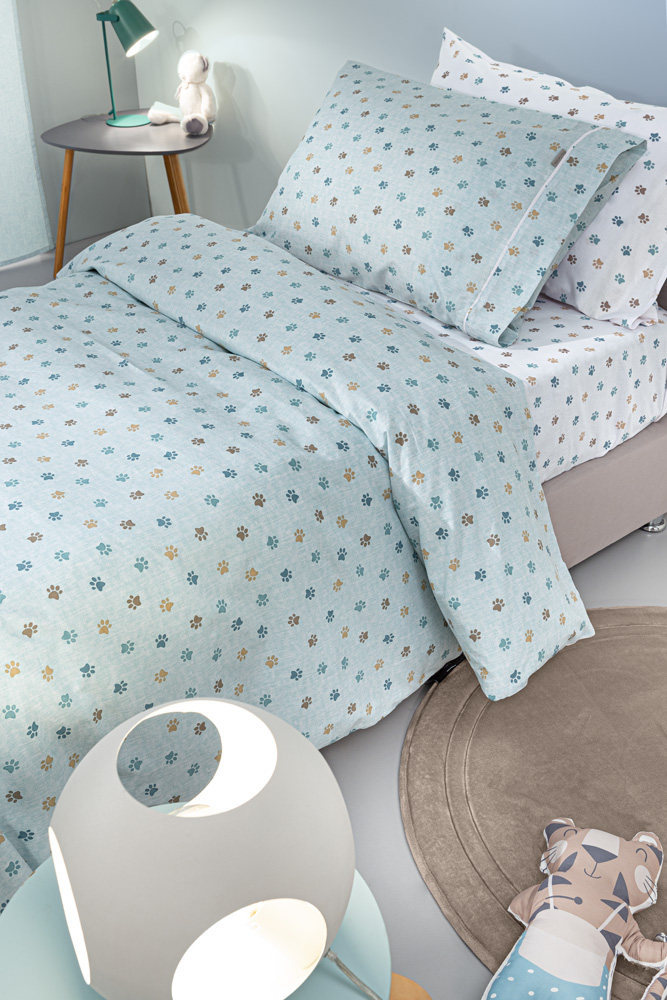 Παιδικά Σεντόνια Guy Laroche (Σετ) Paw Cile 100X200+28 με λάστιχο