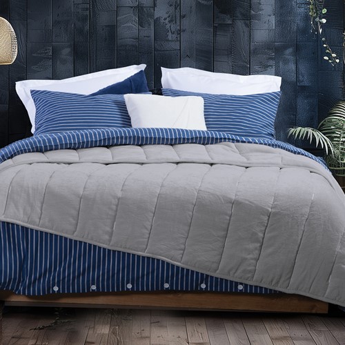 Κουβερτοπάπλωμα Υπέρδιπλο Nef-Nef Homeware Nau Coast 240X220 Grey