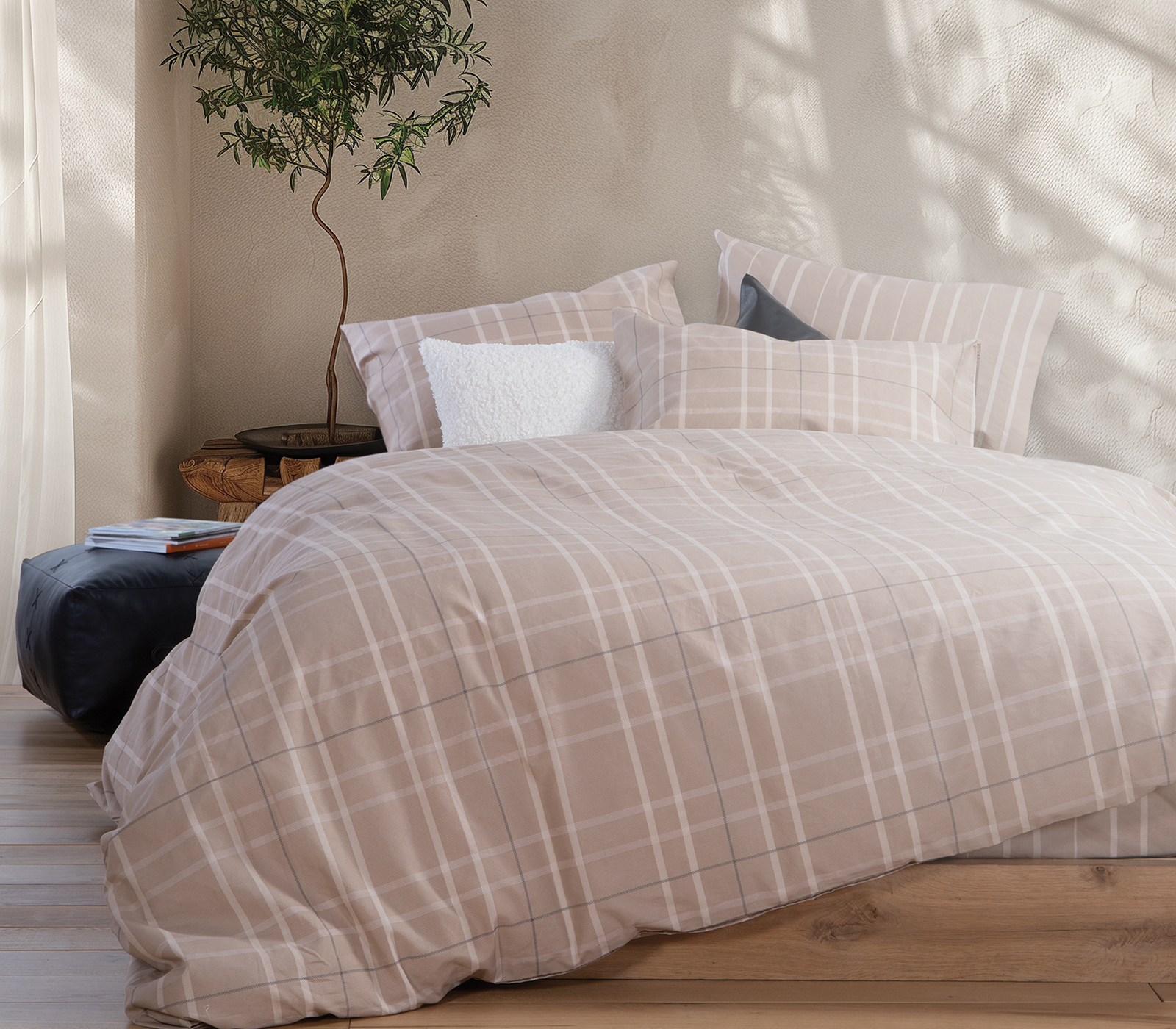 Παπλωματοθήκη μονή Nef-Nef Homeware (Σετ) Highlar 170X240 Olive
