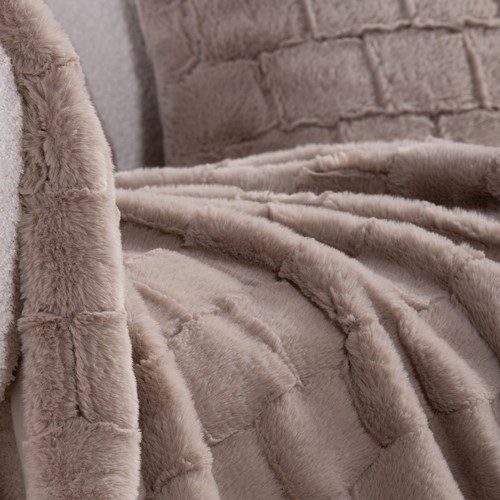Διακοσμητικό Ριχτάρι Nef-Nef Homeware rabbit fur barlow 140X190 beige