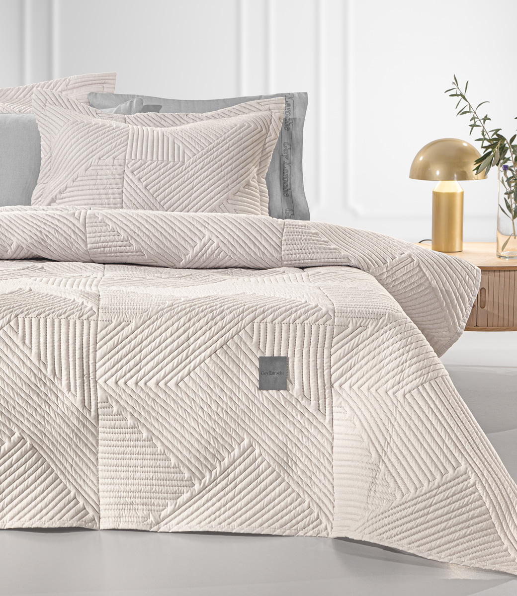 Κουβερλί Υπέρδιπλο Guy Laroche (Σετ) Ziana Natural 220X240