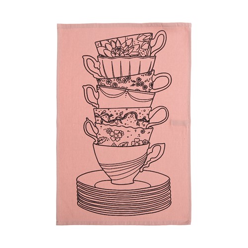 Ποτηρόπανο Nef-Nef Homeware My Cup Of Tea 40x60 English Rose