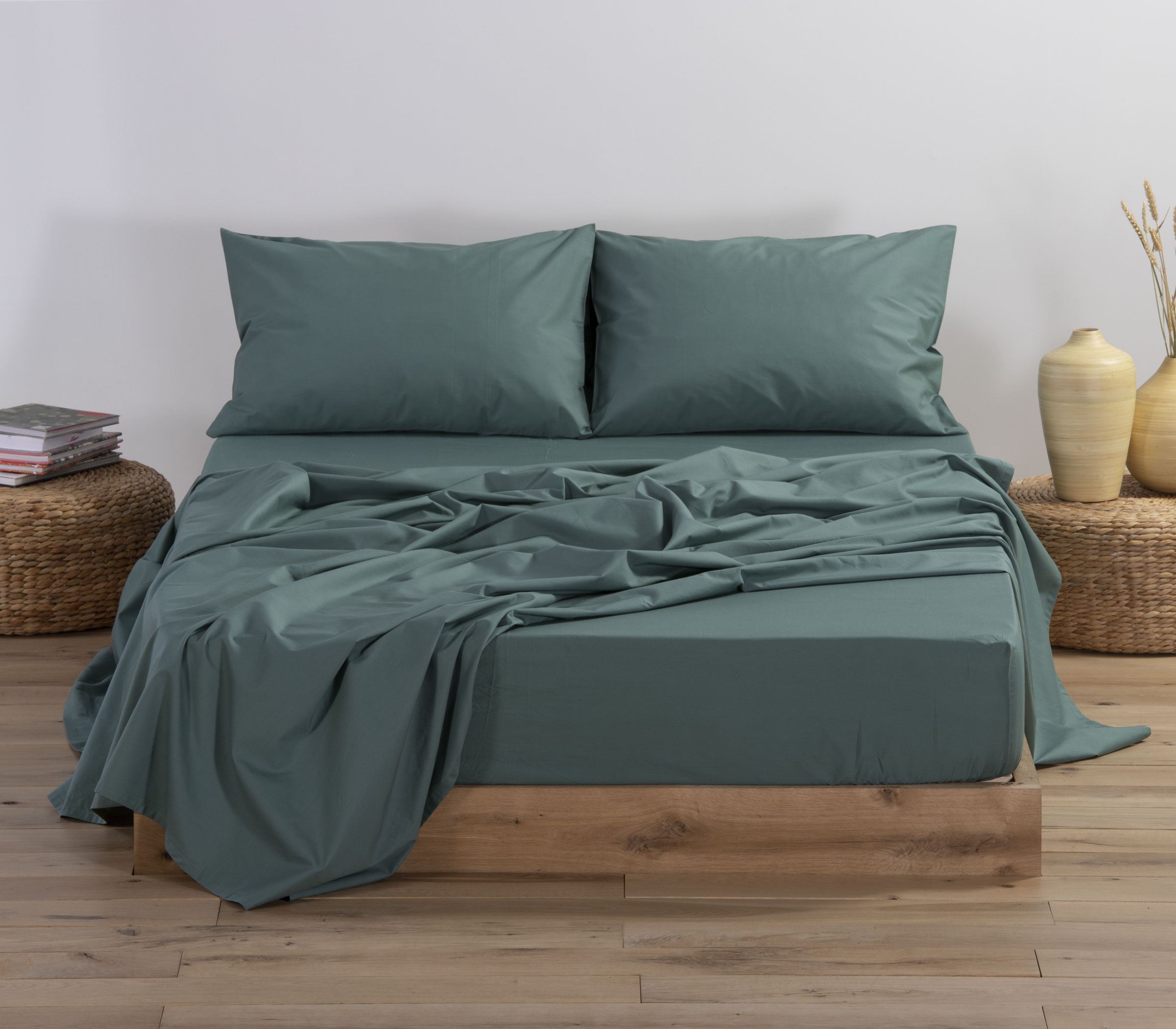  Σεντόνι Υπέρδιπλο Nef-Nef Homeware Basic 240Χ270 Green
