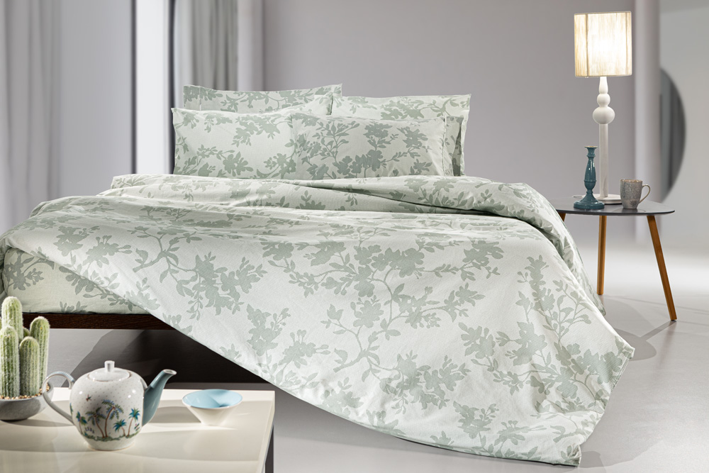 Παπλωματοθήκη Υπέρδιπλη Guy Laroche  Christy Aqua-Grey 225X245